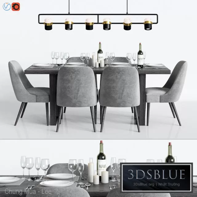 FURNITURE – TABLE CHAIR – 3DSKY Models – 10497