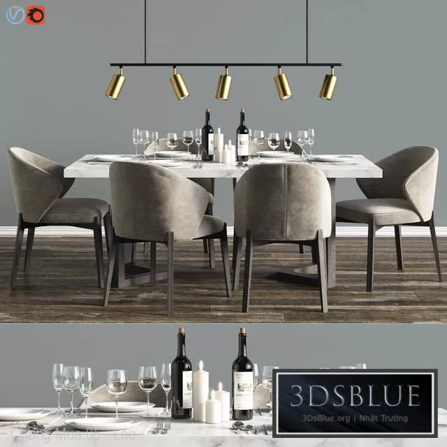 FURNITURE – TABLE CHAIR – 3DSKY Models – 10501