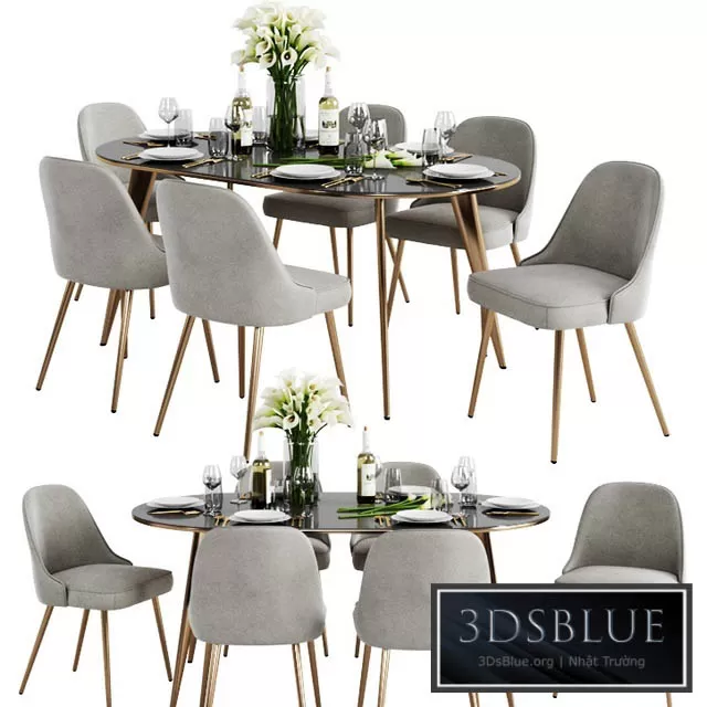 FURNITURE – TABLE CHAIR – 3DSKY Models – 10503