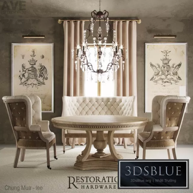 FURNITURE – TABLE CHAIR – 3DSKY Models – 10578