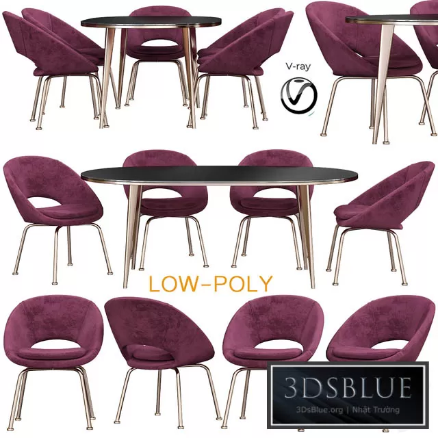 FURNITURE – TABLE CHAIR – 3DSKY Models – 10616