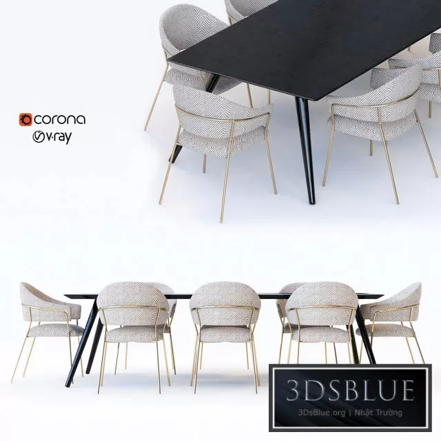 FURNITURE – TABLE CHAIR – 3DSKY Models – 10628 FURNITURE – TABLE CHAIR – 3DSKY Models – 10628