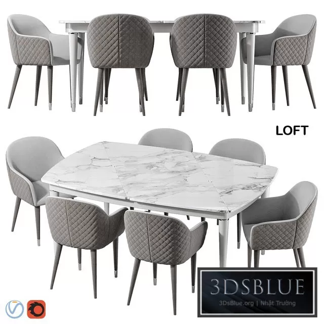 FURNITURE – TABLE CHAIR – 3DSKY Models – 10742