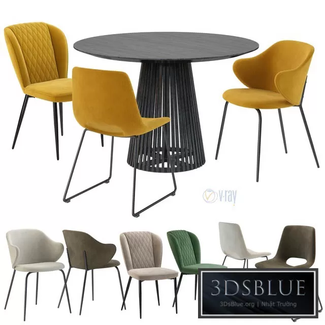 FURNITURE – TABLE CHAIR – 3DSKY Models – 10746