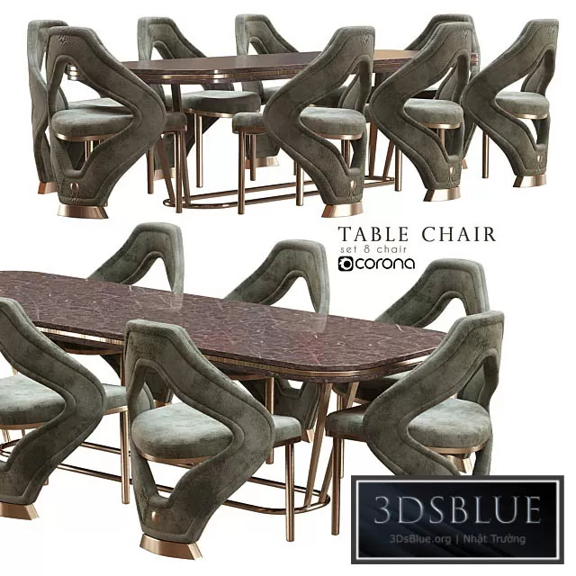 FURNITURE – TABLE CHAIR – 3DSKY Models – 10821
