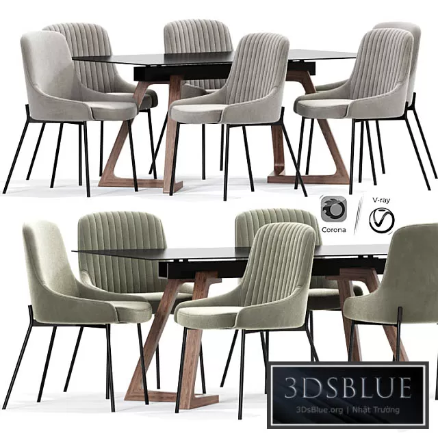 FURNITURE – TABLE CHAIR – 3DSKY Models – 10834