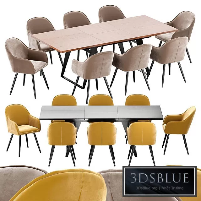 FURNITURE – TABLE CHAIR – 3DSKY Models – 10838