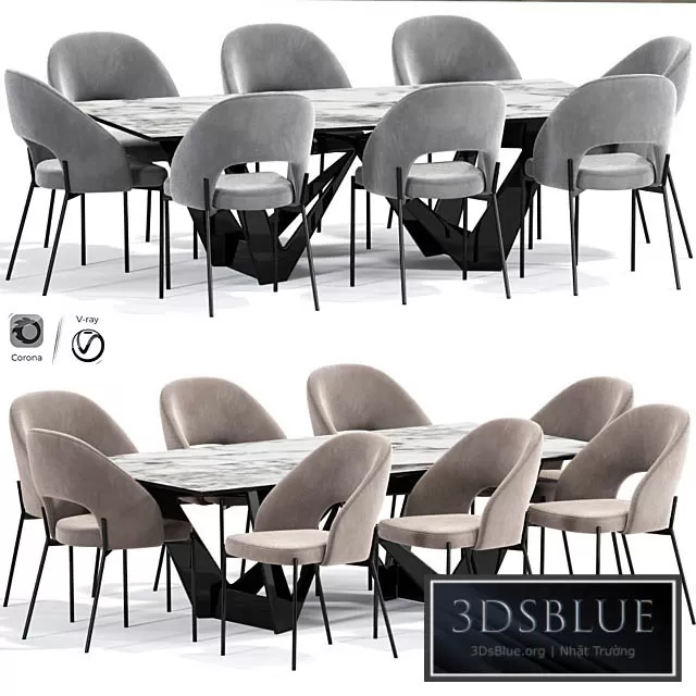 FURNITURE – TABLE CHAIR – 3DSKY Models – 10839