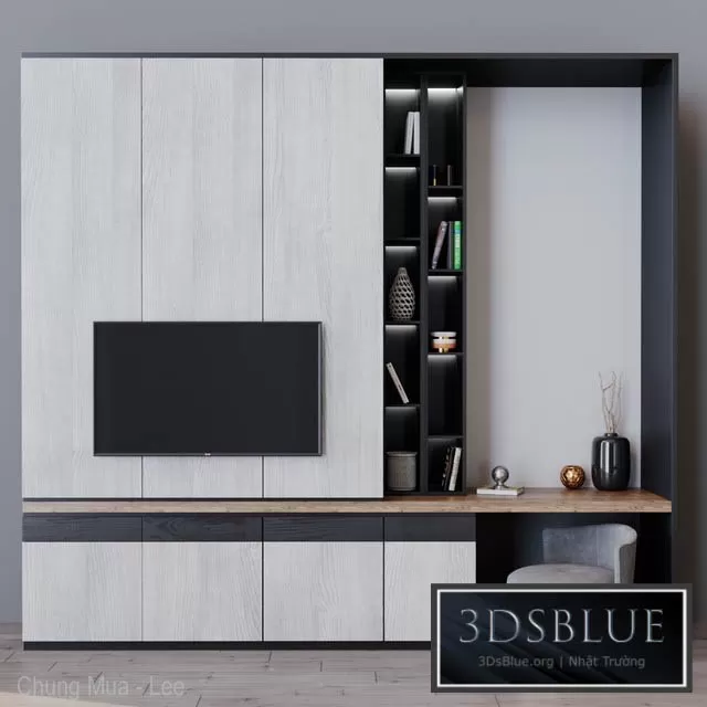 FURNITURE – TV WALL – 3DSKY Models – 10889