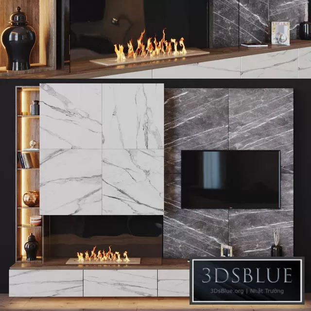 FURNITURE – TV WALL – 3DSKY Models – 10902