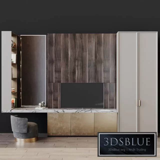 FURNITURE – TV WALL – 3DSKY Models – 10922