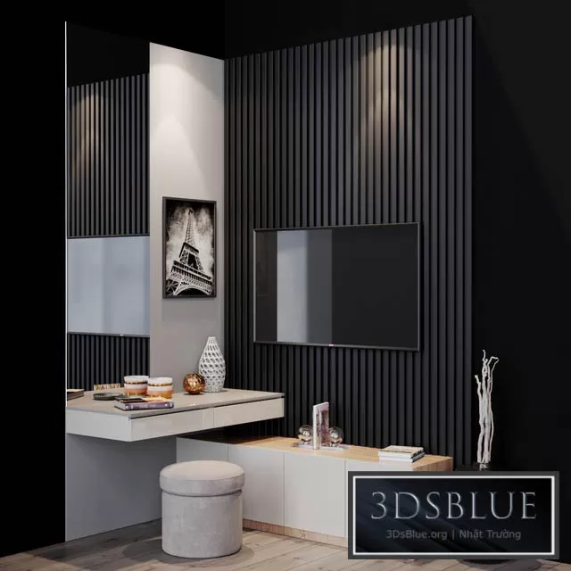 FURNITURE – TV WALL – 3DSKY Models – 10927