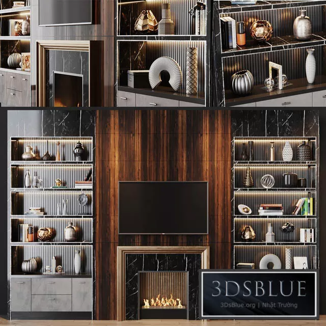FURNITURE – TV WALL – 3DSKY Models – 10952
