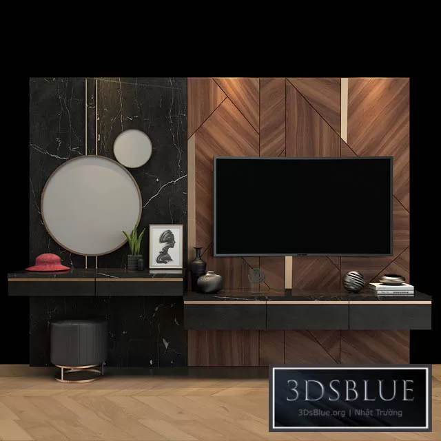 FURNITURE – TV WALL – 3DSKY Models – 10965