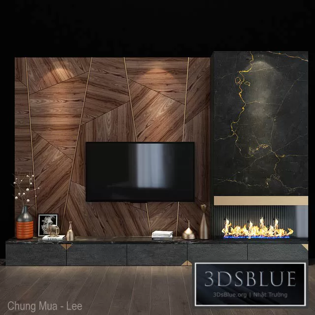 FURNITURE – TV WALL – 3DSKY Models – 10969