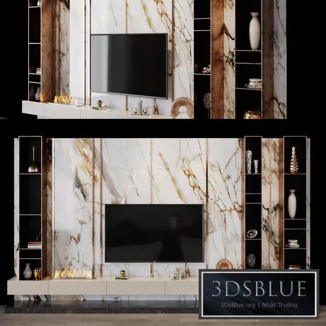 FURNITURE – TV WALL – 3DSKY Models – 10972
