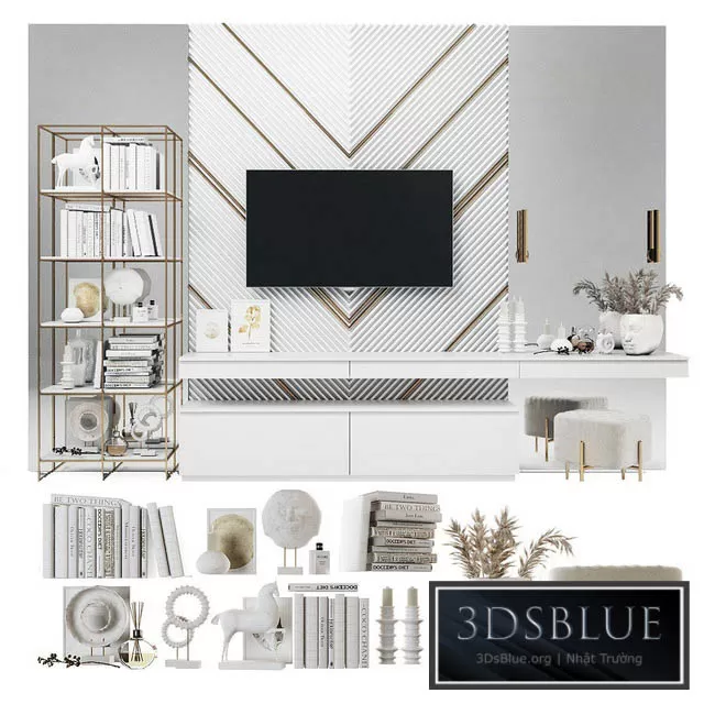 FURNITURE – TV WALL – 3DSKY Models – 10979
