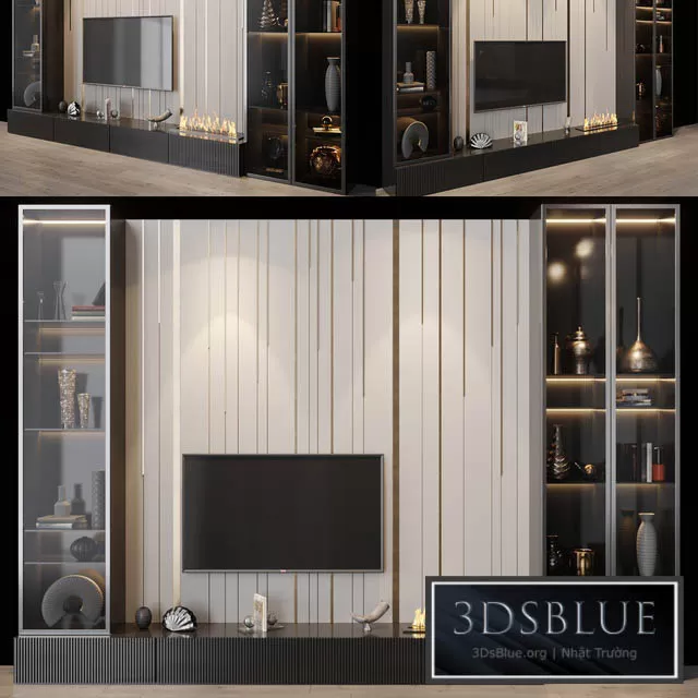 FURNITURE – TV WALL – 3DSKY Models – 10982