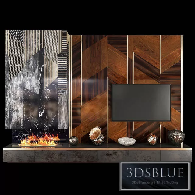 FURNITURE – TV WALL – 3DSKY Models – 10984