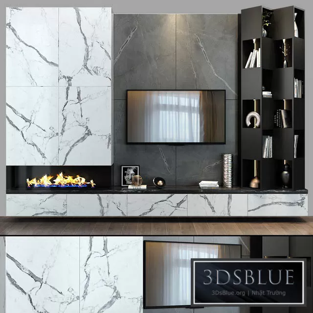FURNITURE – TV WALL – 3DSKY Models – 10985