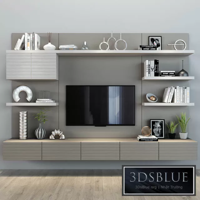 FURNITURE – TV WALL – 3DSKY Models – 10987