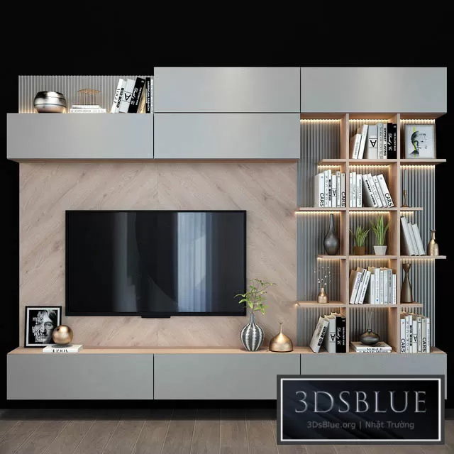 FURNITURE – TV WALL – 3DSKY Models – 10989