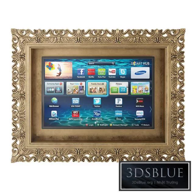 FURNITURE – TV WALL – 3DSKY Models – 10990