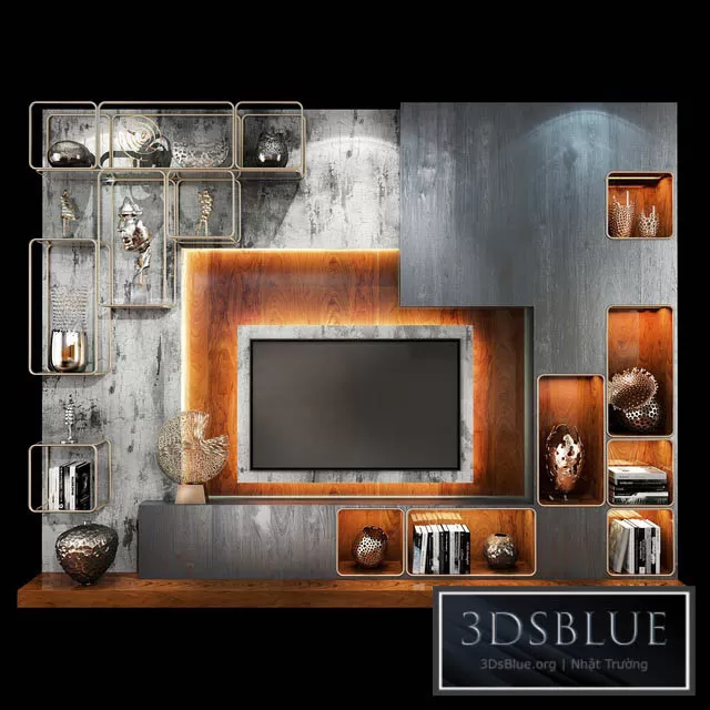 FURNITURE – TV WALL – 3DSKY Models – 10995