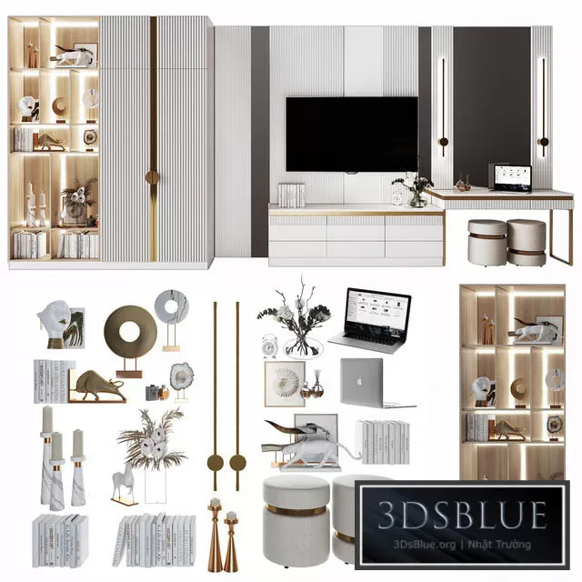 FURNITURE – TV WALL – 3DSKY Models – 11006