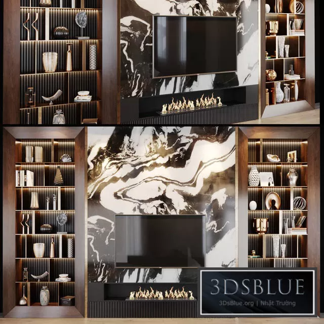 FURNITURE – TV WALL – 3DSKY Models – 11038