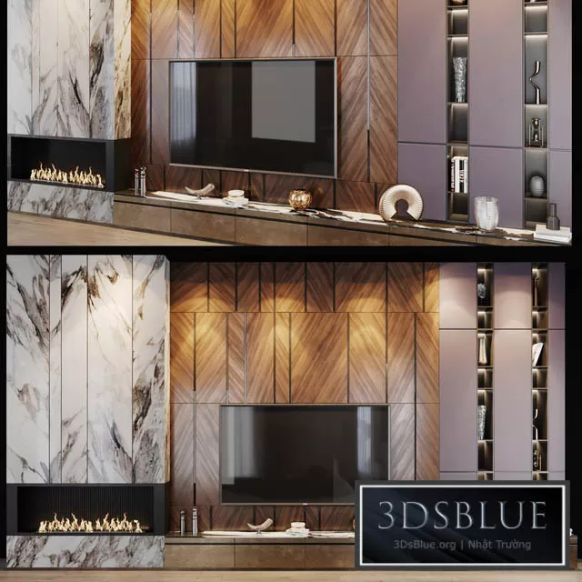 FURNITURE – TV WALL – 3DSKY Models – 11043
