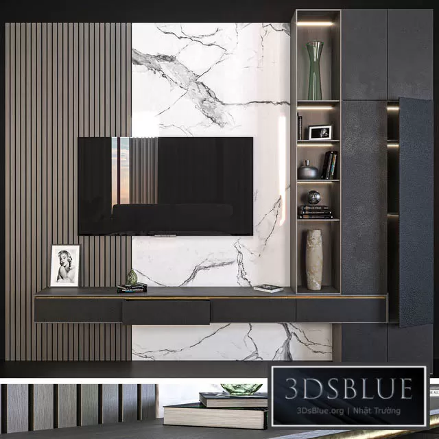 FURNITURE – TV WALL – 3DSKY Models – 11047