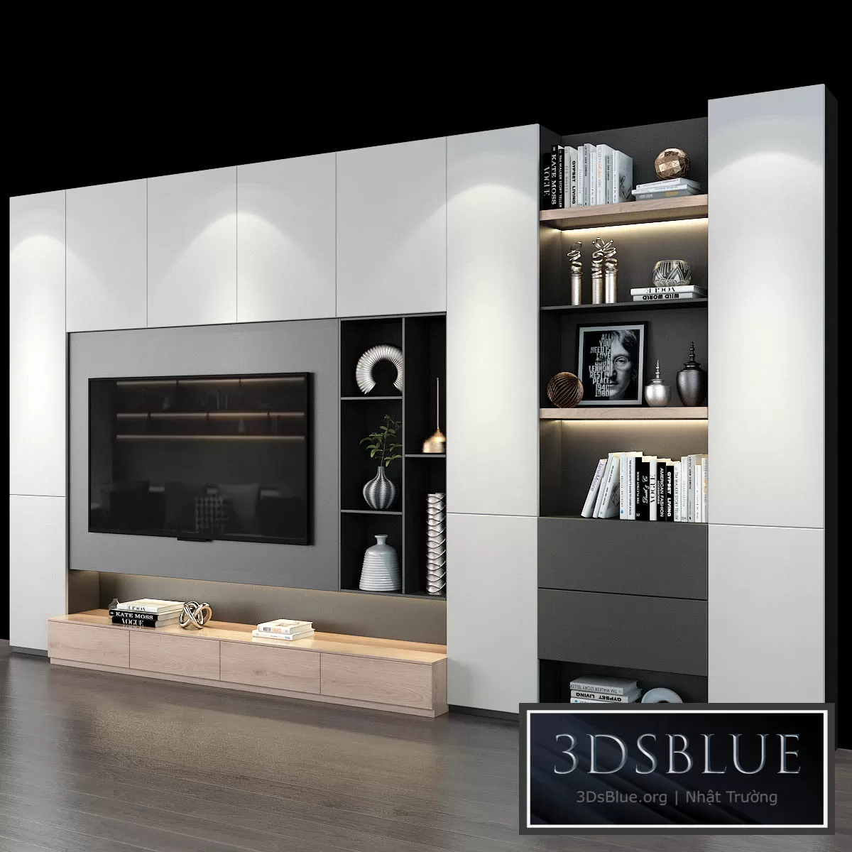 FURNITURE – TV WALL – 3DSKY Models – 11050