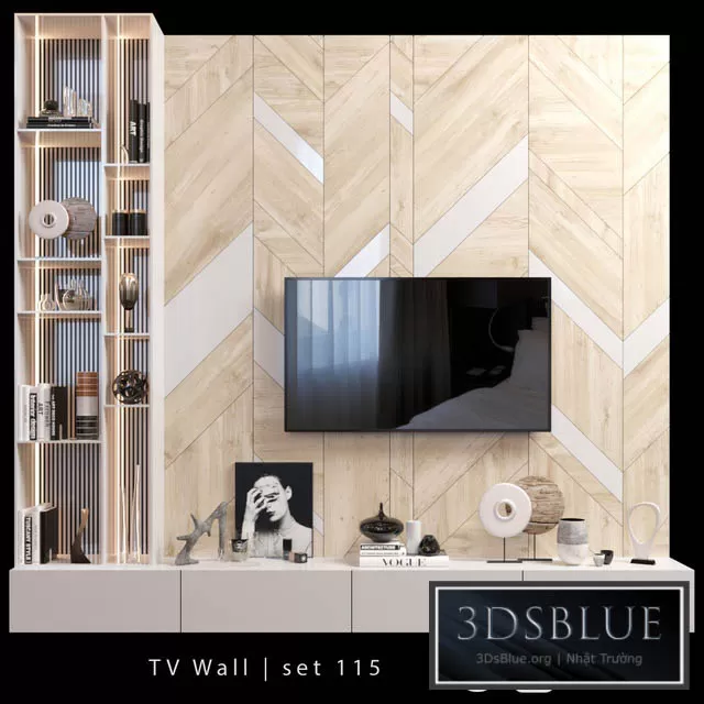 FURNITURE – TV WALL – 3DSKY Models – 11058