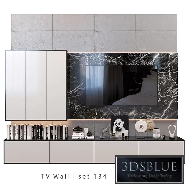 FURNITURE – TV WALL – 3DSKY Models – 11067