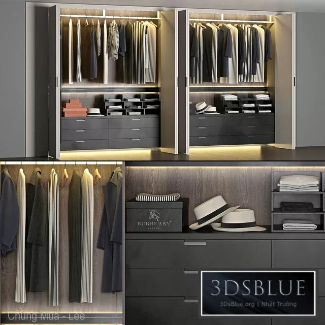 FURNITURE – WAREDROBE & DISPLAY – 3DSKY Models – 11142