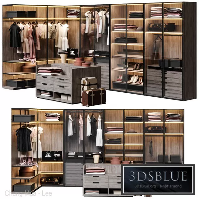 FURNITURE – WAREDROBE & DISPLAY – 3DSKY Models – 11151
