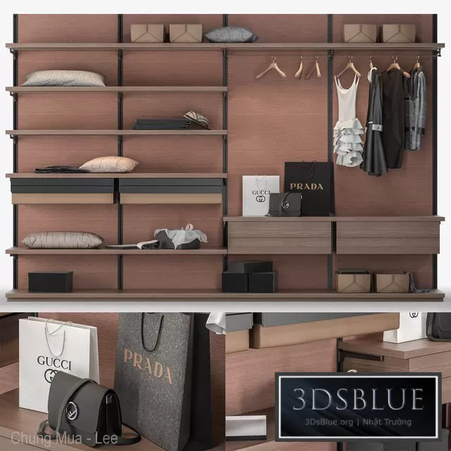 FURNITURE – WAREDROBE & DISPLAY – 3DSKY Models – 11169