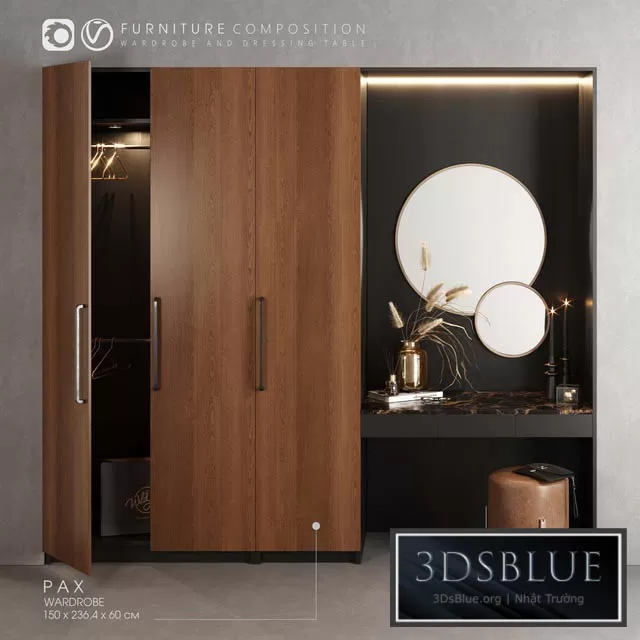 FURNITURE – WAREDROBE & DISPLAY – 3DSKY Models – 11198 FURNITURE – WAREDROBE & DISPLAY – 3DSKY Models – 11198