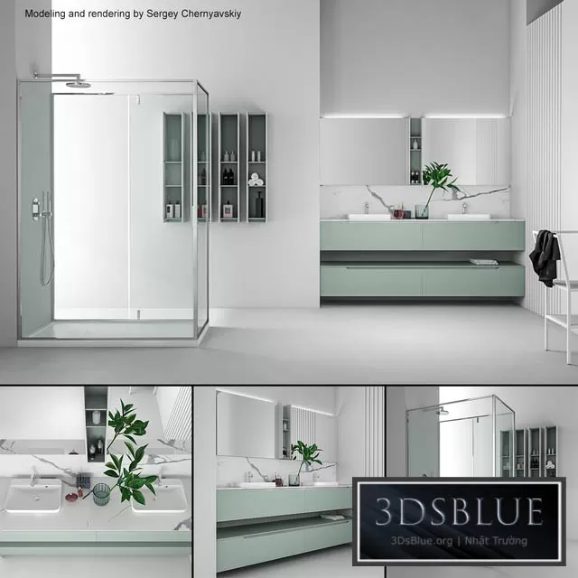 BATHROOM – BATHROOM FURNITURE – 3DSKY Models – 1176