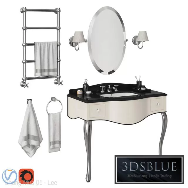 BATHROOM – BATHROOM FURNITURE – 3DSKY Models – 1178