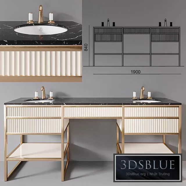 BATHROOM – BATHROOM FURNITURE – 3DSKY Models – 1191