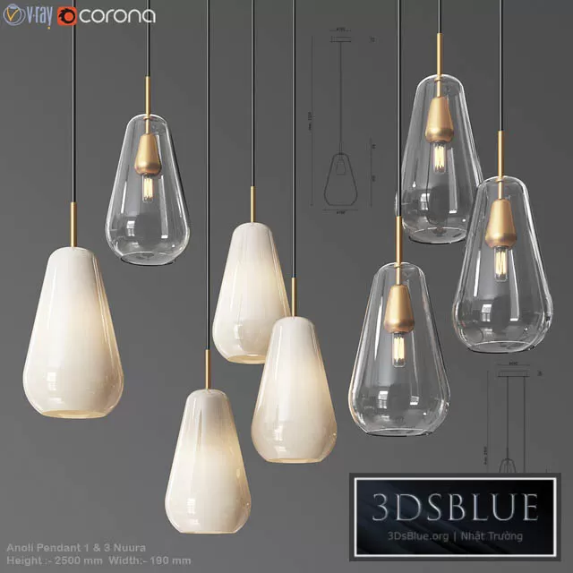 LIGHTING – PENDANT LIGHT – 3DSKY Models – 12029