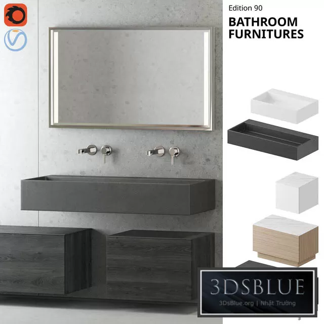 BATHROOM – BATHROOM FURNITURE – 3DSKY Models – 1210