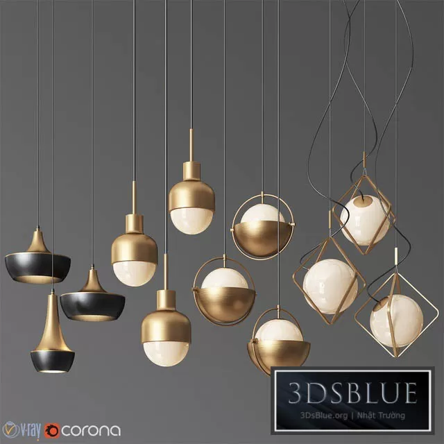 LIGHTING – PENDANT LIGHT – 3DSKY Models – 12100