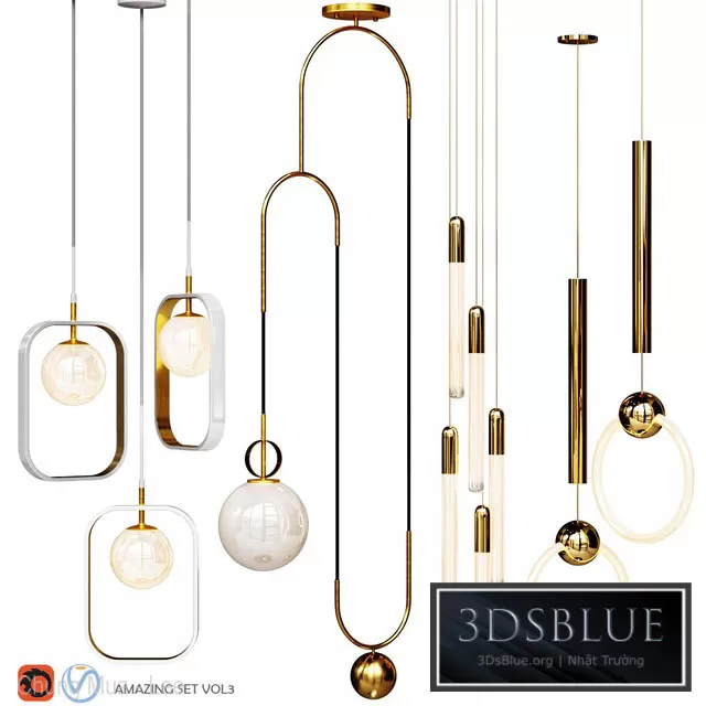 LIGHTING – PENDANT LIGHT – 3DSKY Models – 12132