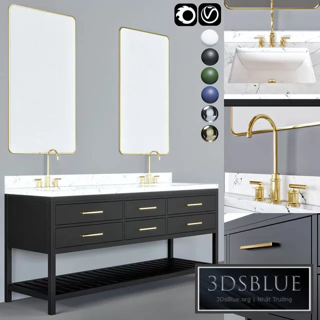 BATHROOM – BATHROOM FURNITURE – 3DSKY Models – 1216 BATHROOM – BATHROOM FURNITURE – 3DSKY Models – 1216