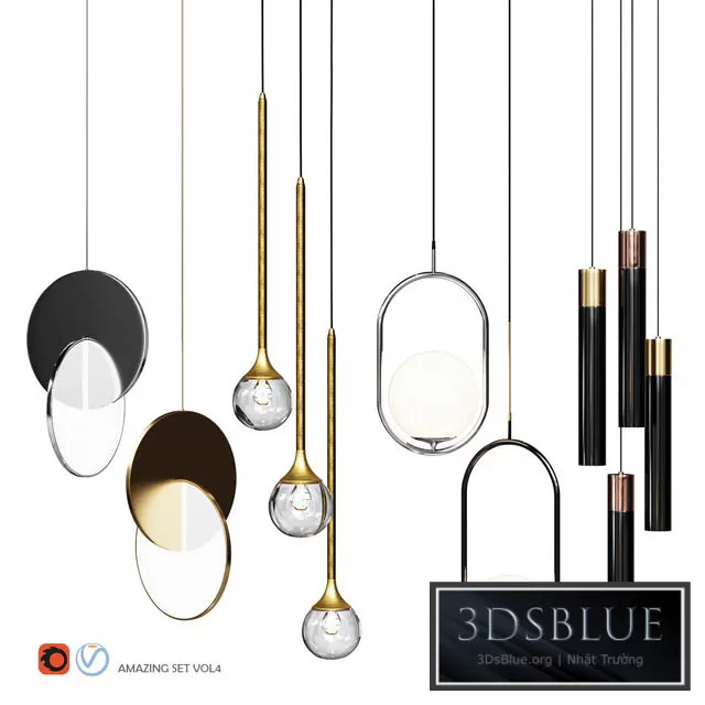 LIGHTING – PENDANT LIGHT – 3DSKY Models – 12154