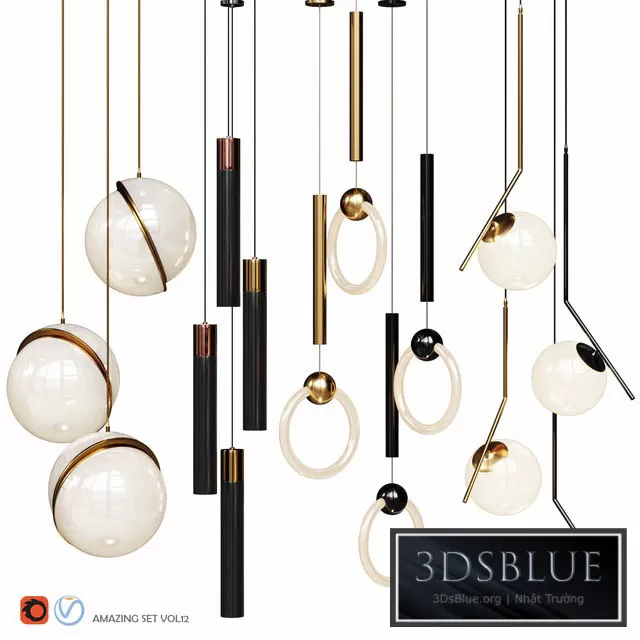 LIGHTING – PENDANT LIGHT – 3DSKY Models – 12191