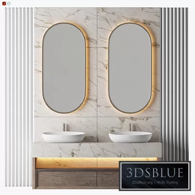 BATHROOM – BATHROOM FURNITURE – 3DSKY Models – 1295 BATHROOM – BATHROOM FURNITURE – 3DSKY Models – 1295